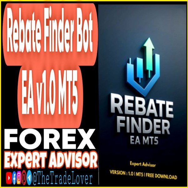 Rebate Finder Bot EA v1.0 MT5 + Presets (Works on Build 5120+) | Forex Robot | MT5 Expert Advisor - The Trade Lovers