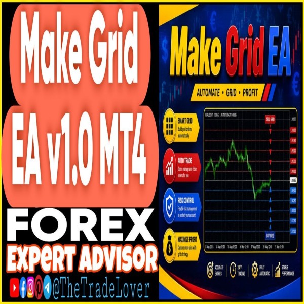 Make Grid EA v1.0 MQ4 Source Code (Works on Build 1471) | Forex Robot | MT4 Expert Advisor