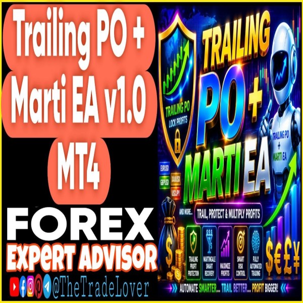 Trailling PO + Marti EA v1.0 MT4 (Works on Build 1471) | Forex Robot | MT4 Expert Advisor - The Trade Lovers